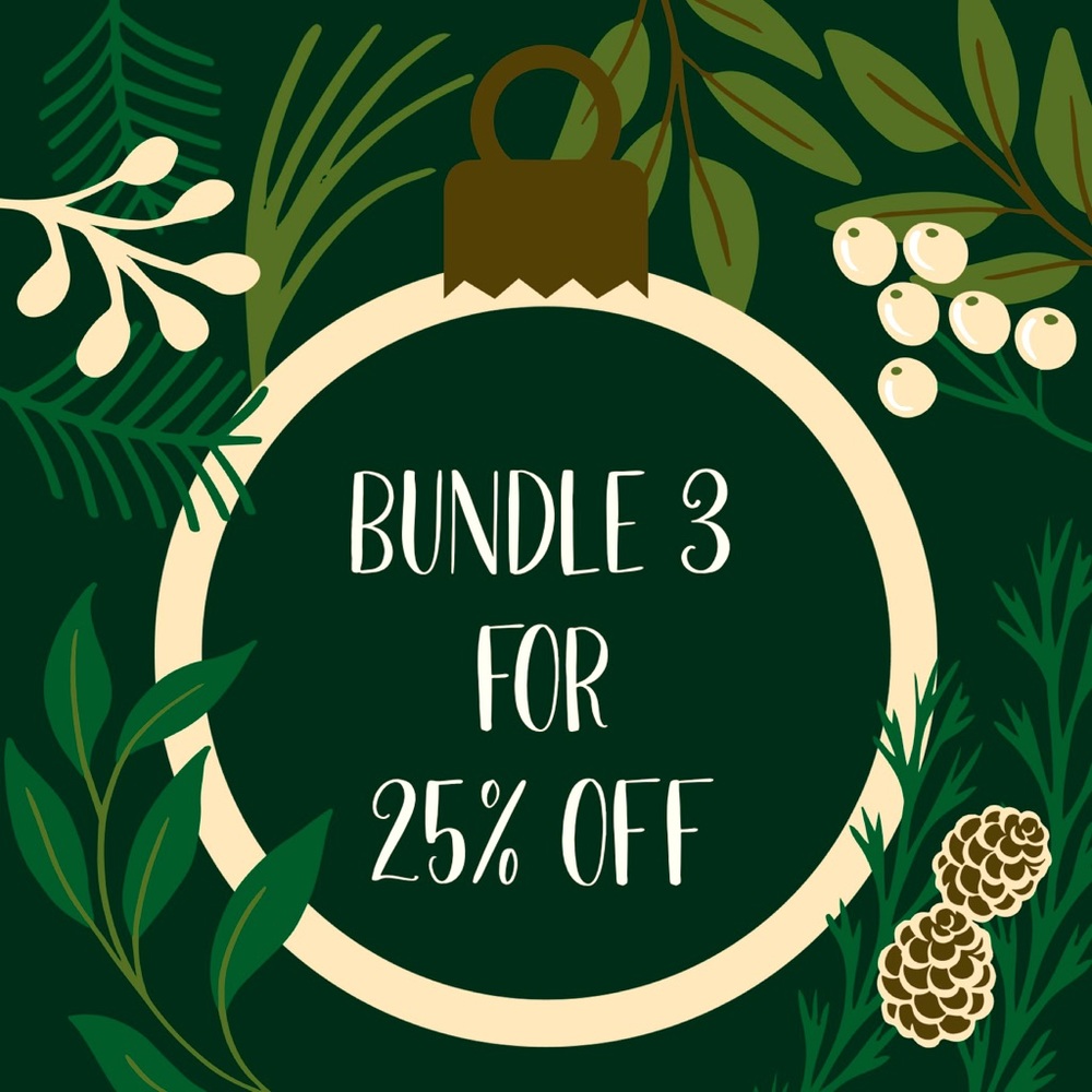 Bundle any 3 items for 25% off